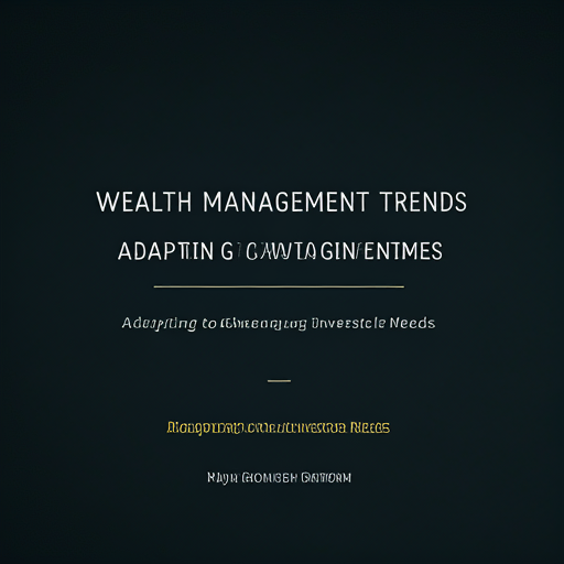 Wealth Management Trends: Adapting to Changing Investor Needs