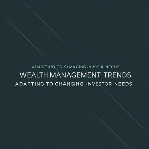 Wealth Management Trends: Adapting to Changing Investor Needs