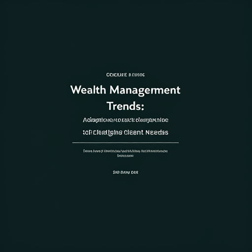 Wealth Management Trends: Adapting to Changing Client Needs